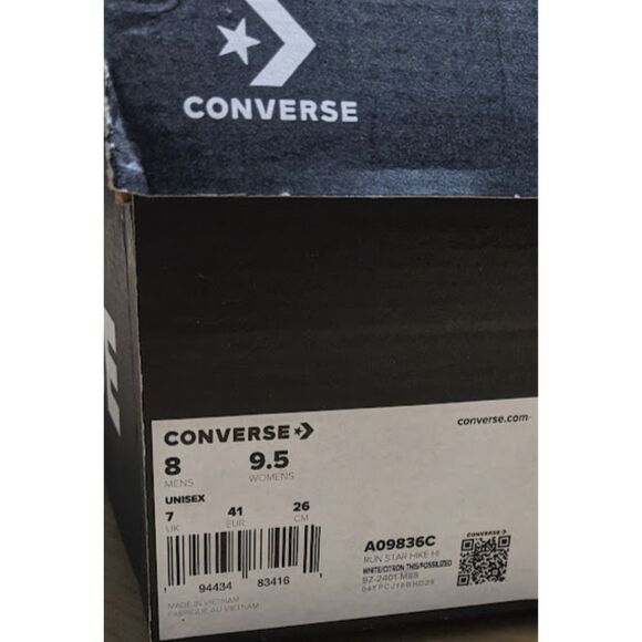 Converse Run Star Hike White Pink Green Platform Sneakers Unisex W9.5 M8 NIB - Picture 12 of 15